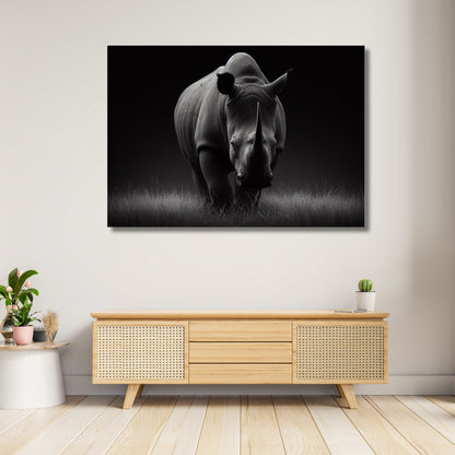 Rhino Animal Kingdom Wall Art Canvas Print