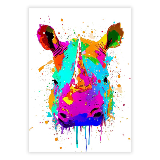 Rhino Beauty Wall Art Canvas Print