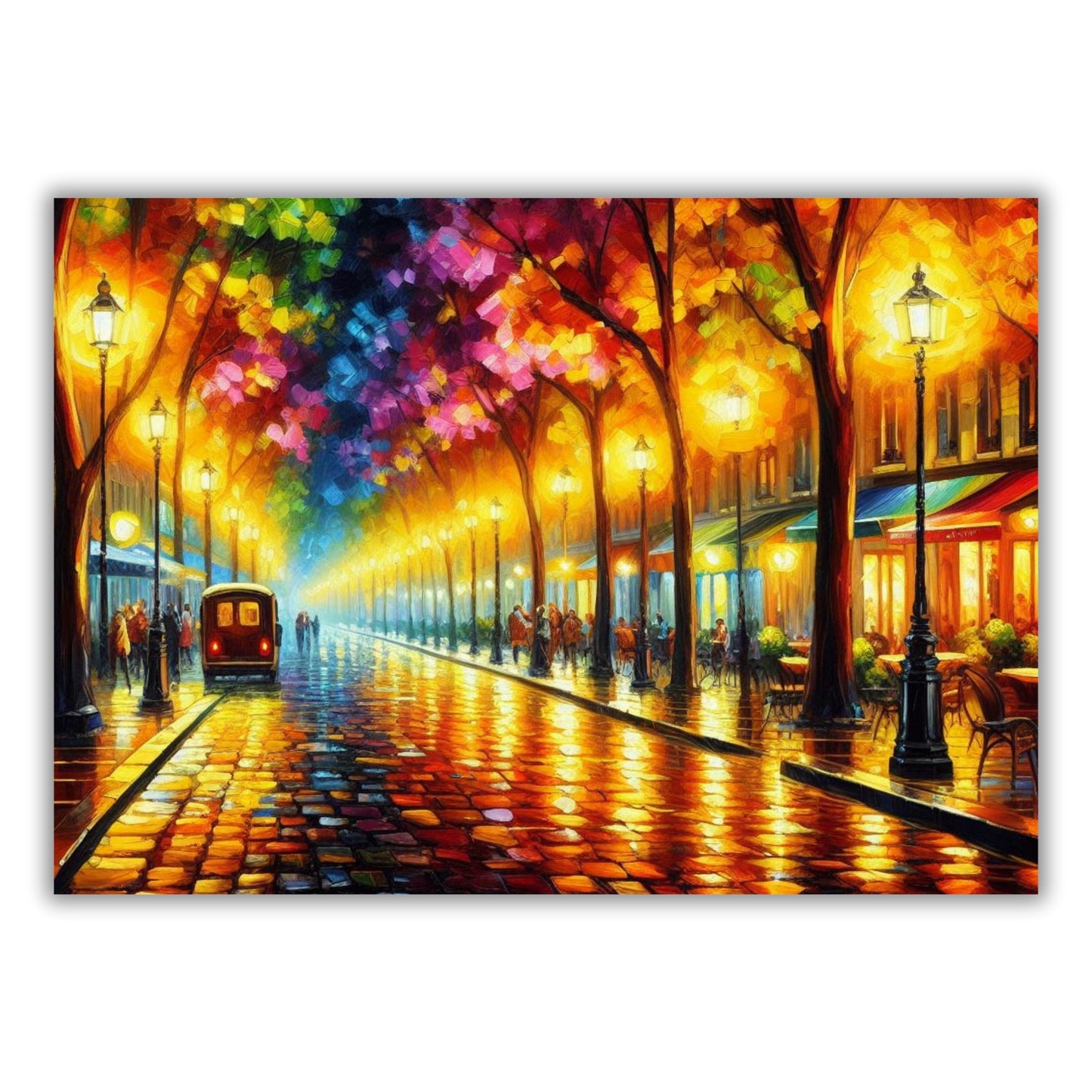 Romance Lane Wall Art Canvas Print