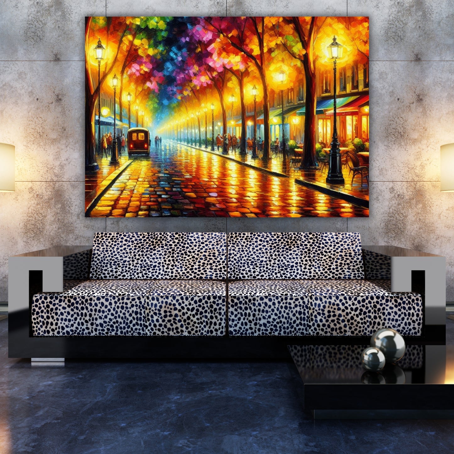 Romance Lane Wall Art Canvas Print