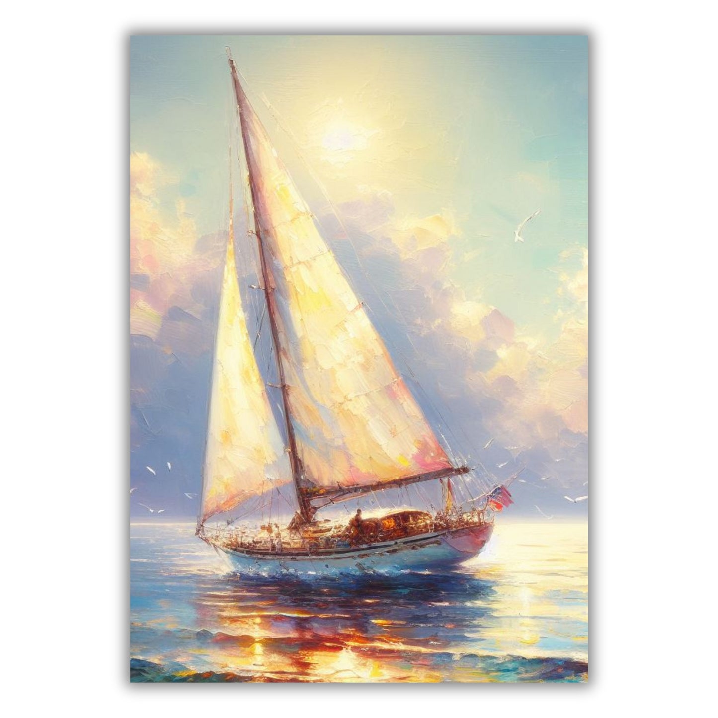 Sail Away Wall Art Canvas Print