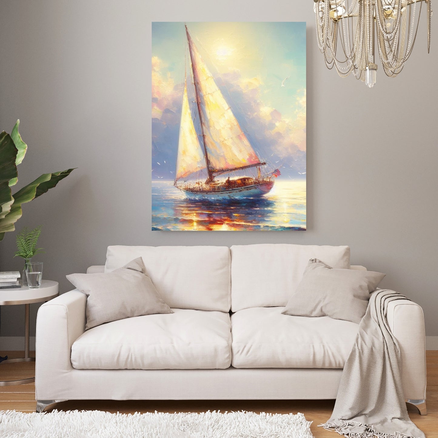 Sail Away Wall Art Canvas Print