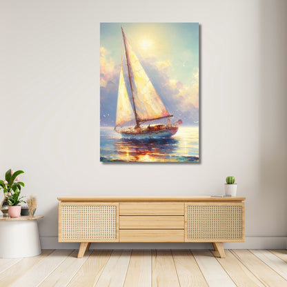 Sail Away Wall Art Canvas Print