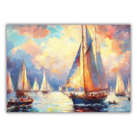 Sailing Wall Art Canvas Print