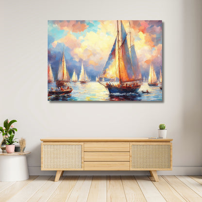 Sailing Wall Art Canvas Print