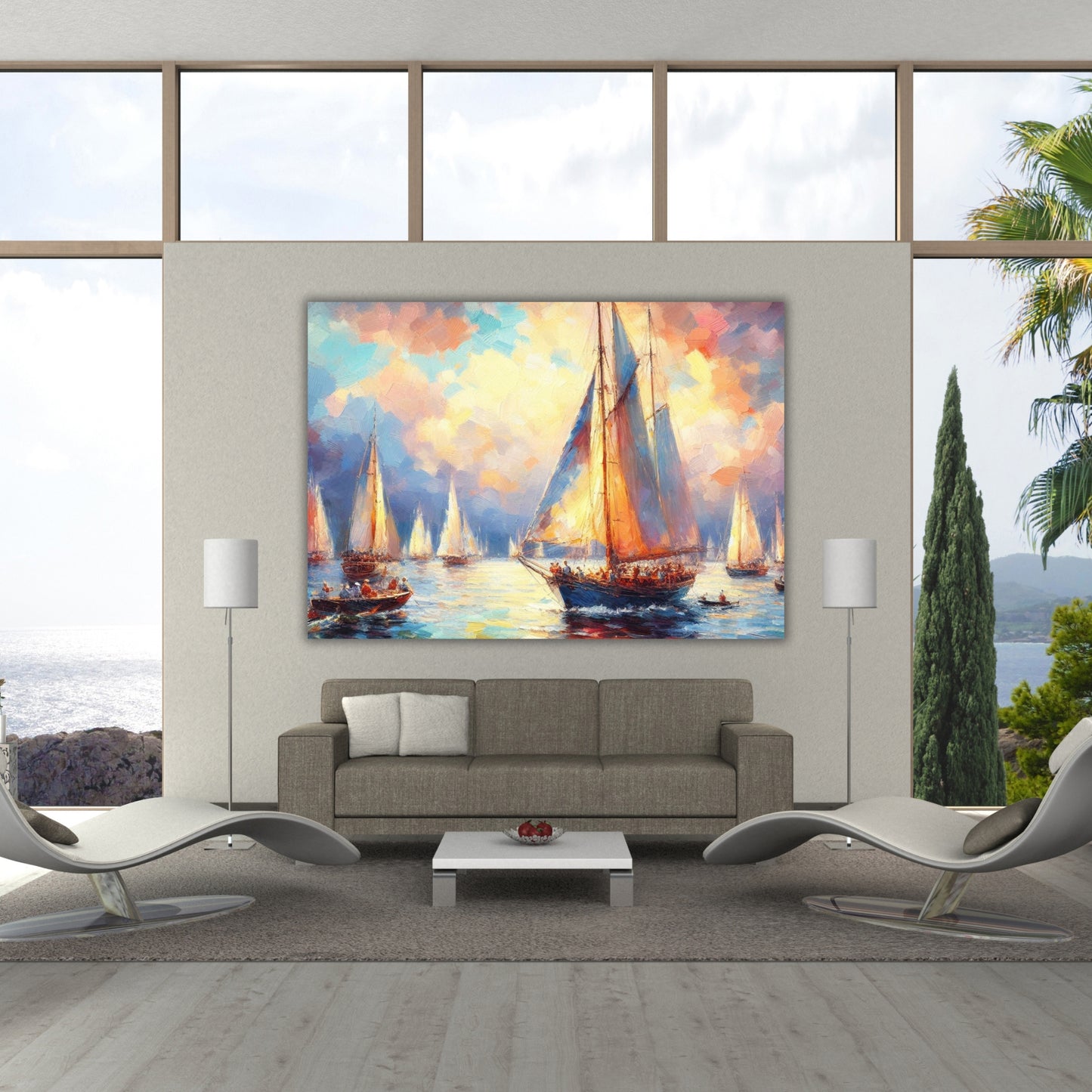 Sailing Wall Art Canvas Print