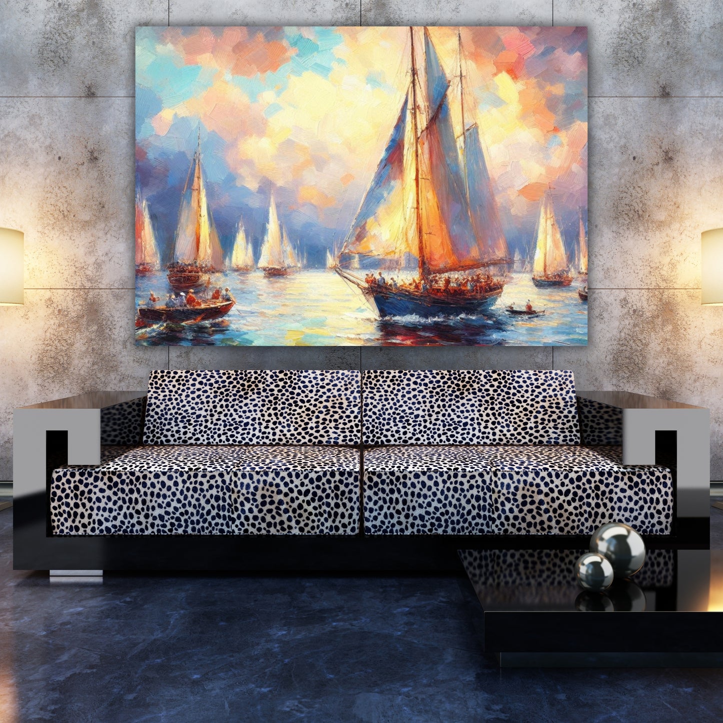 Sailing Wall Art Canvas Print