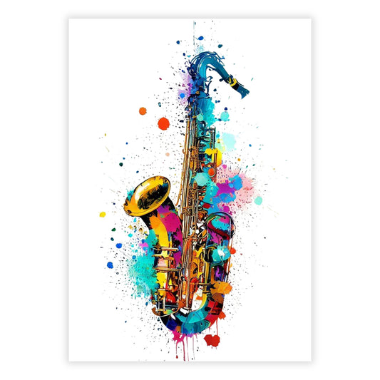 Saxophone Wall Art Canvas Print