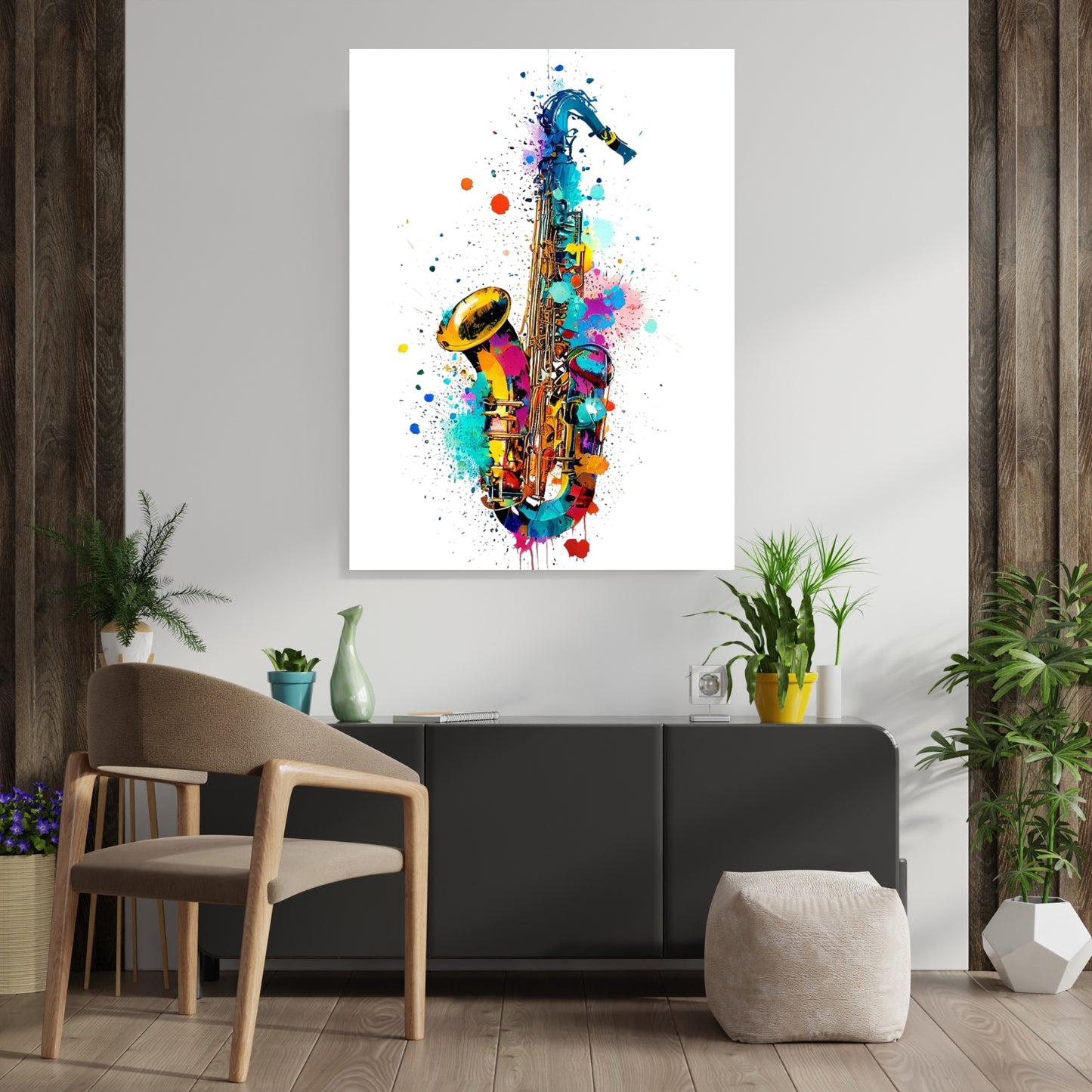 Saxophone Wall Art Canvas Print