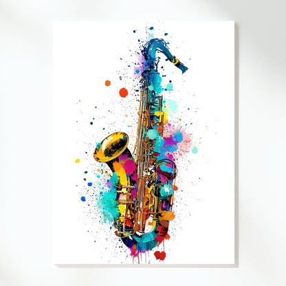 Saxophone Wall Art Canvas Print