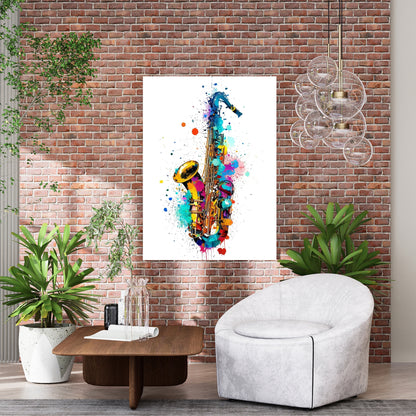 Saxophone Wall Art Canvas Print