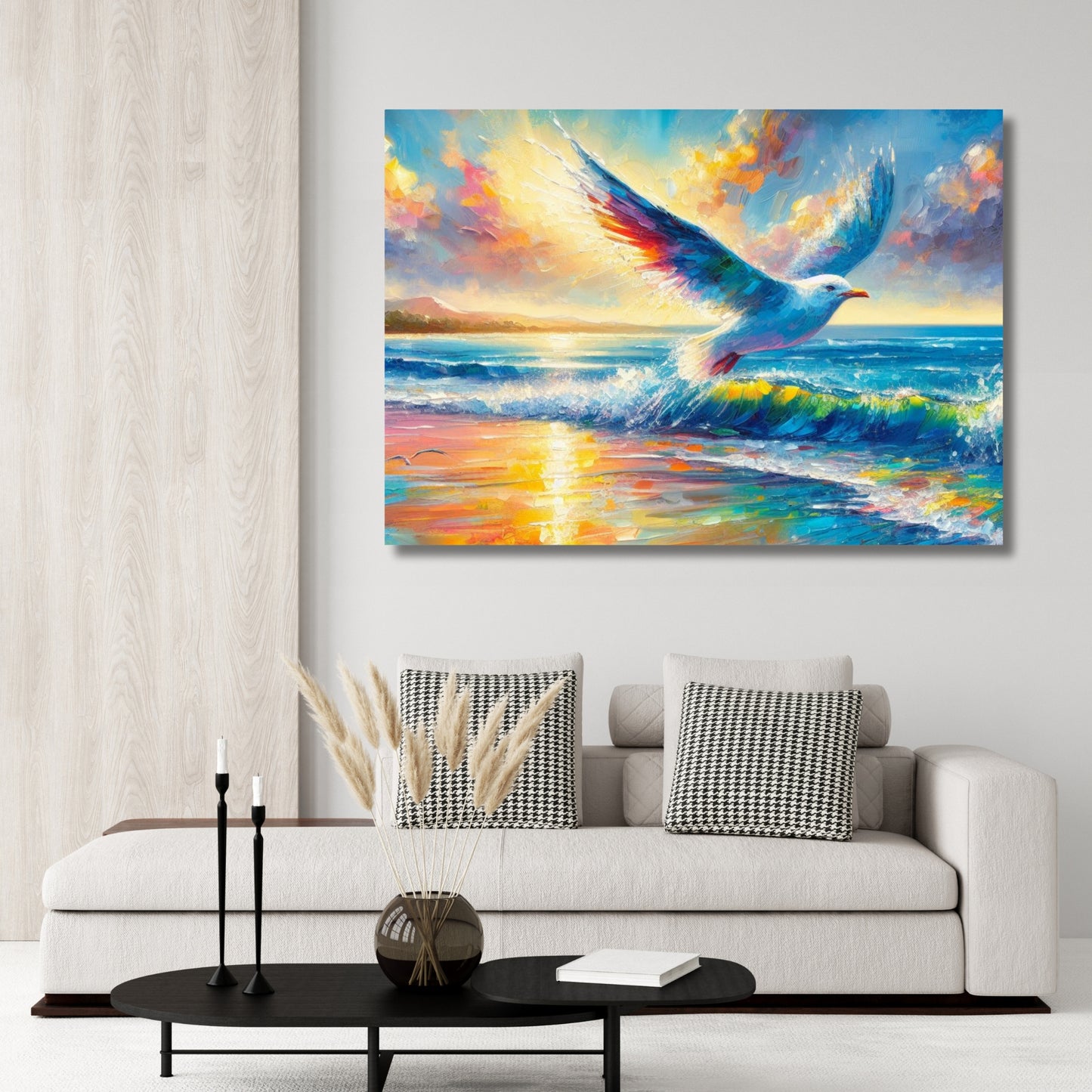 Seagull Wall Art Canvas Print