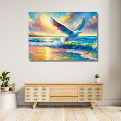 Seagull Wall Art Canvas Print