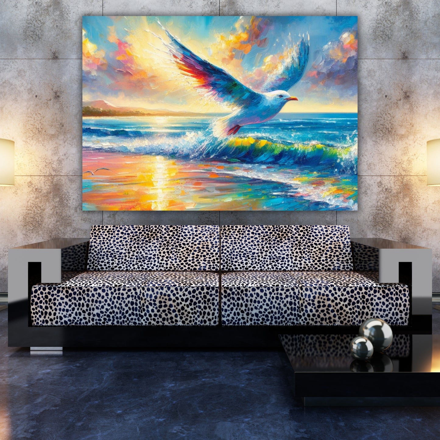 Seagull Wall Art Canvas Print