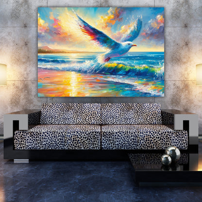 Seagull Wall Art Canvas Print