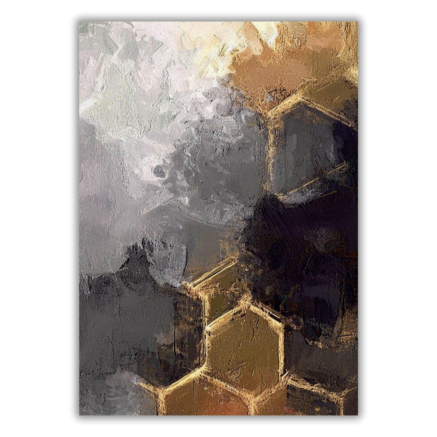 Shifting Perspectives Abstract Wall Art Canvas Print