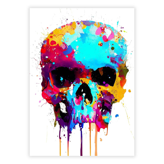 Skull Fade Wall Art Canvas Print