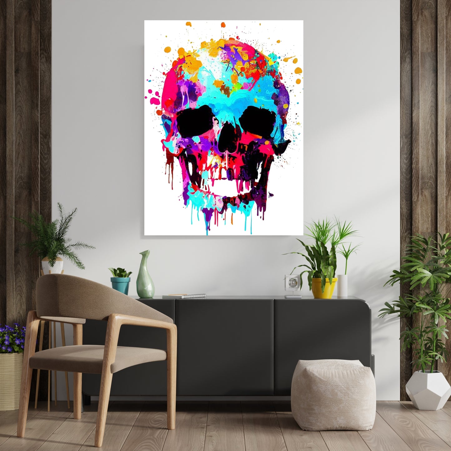 Skull Wall Art Canvas Print