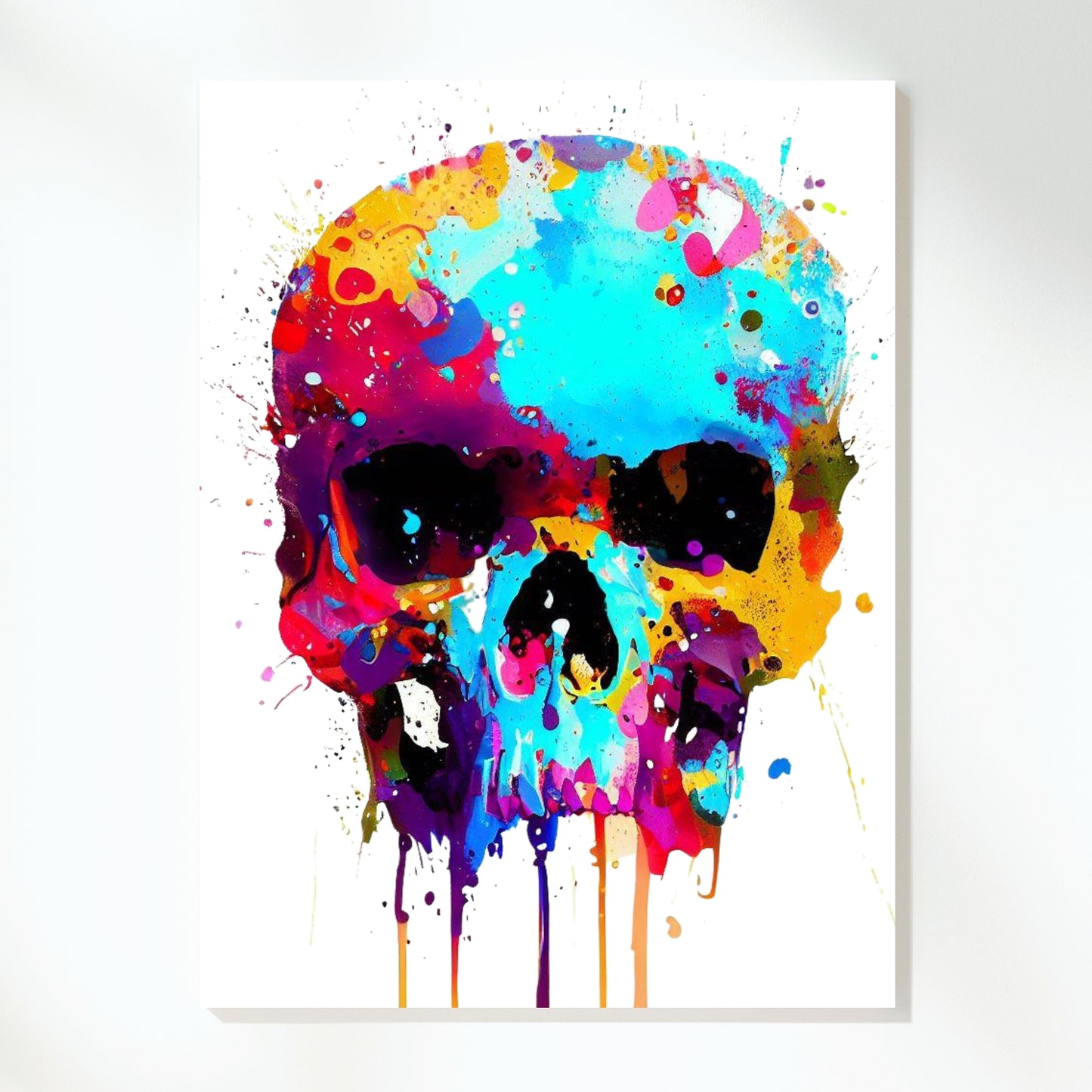 Skull Fade Wall Art Canvas Print