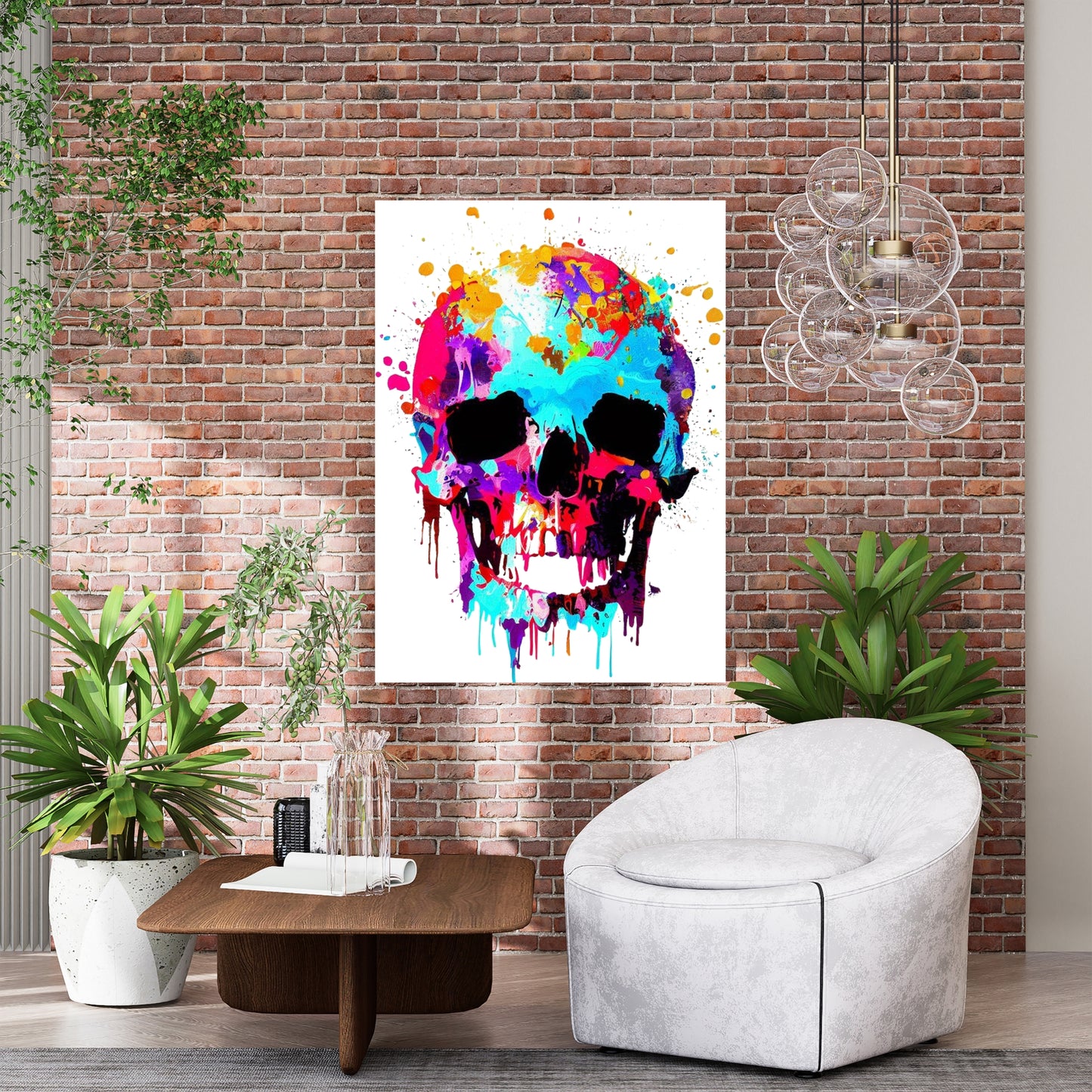 Skull Wall Art Canvas Print