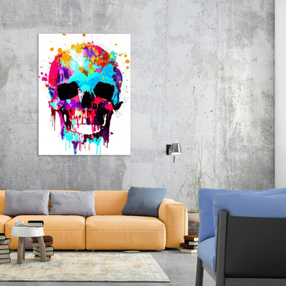 Skull Wall Art Canvas Print