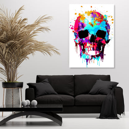 Skull Wall Art Canvas Print