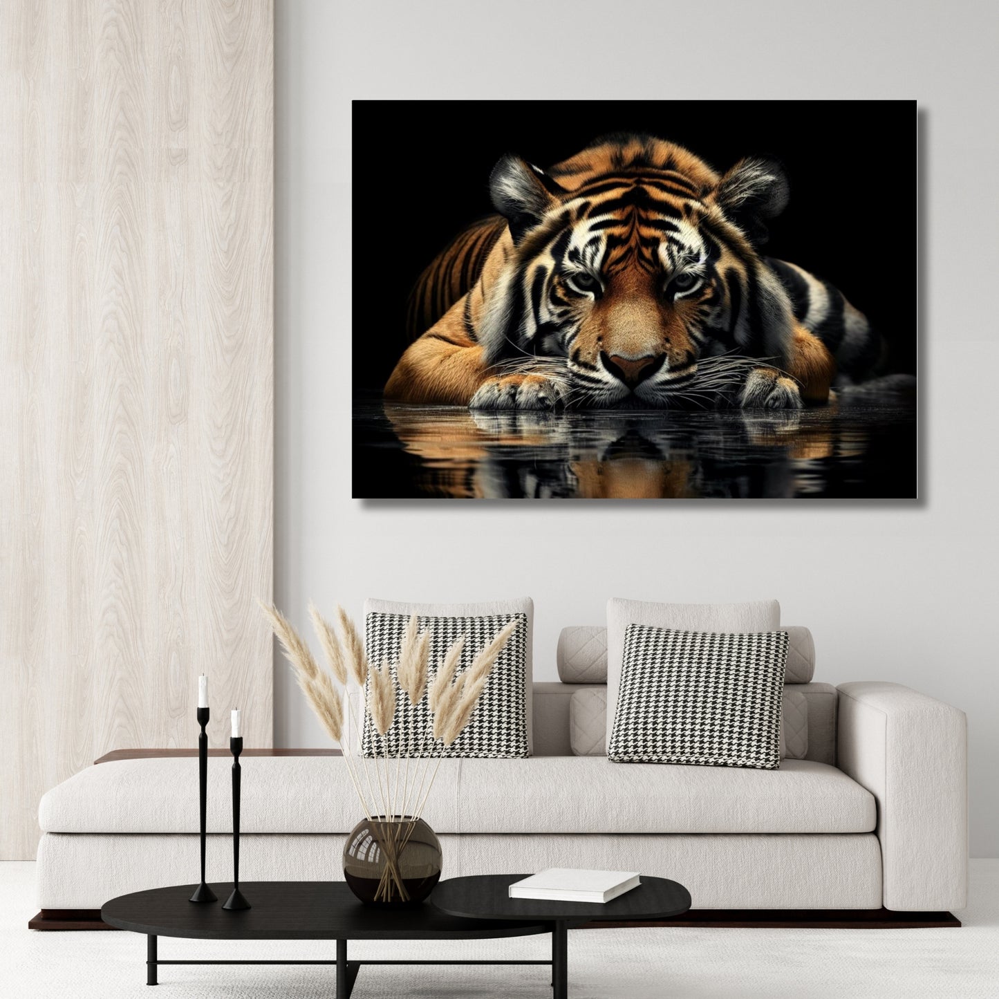 Tiger Zen Animal Kingdom Wall Art Canvas Print