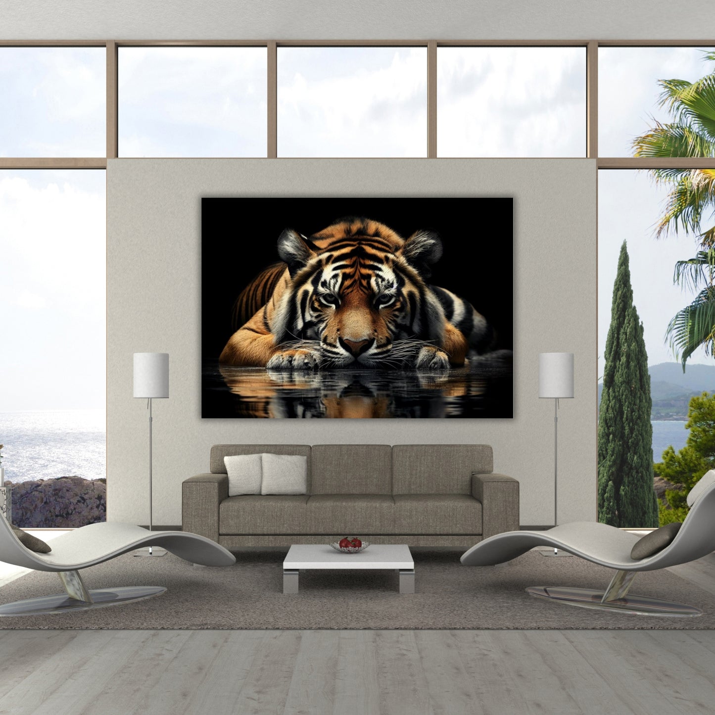 Tiger Zen Animal Kingdom Wall Art Canvas Print