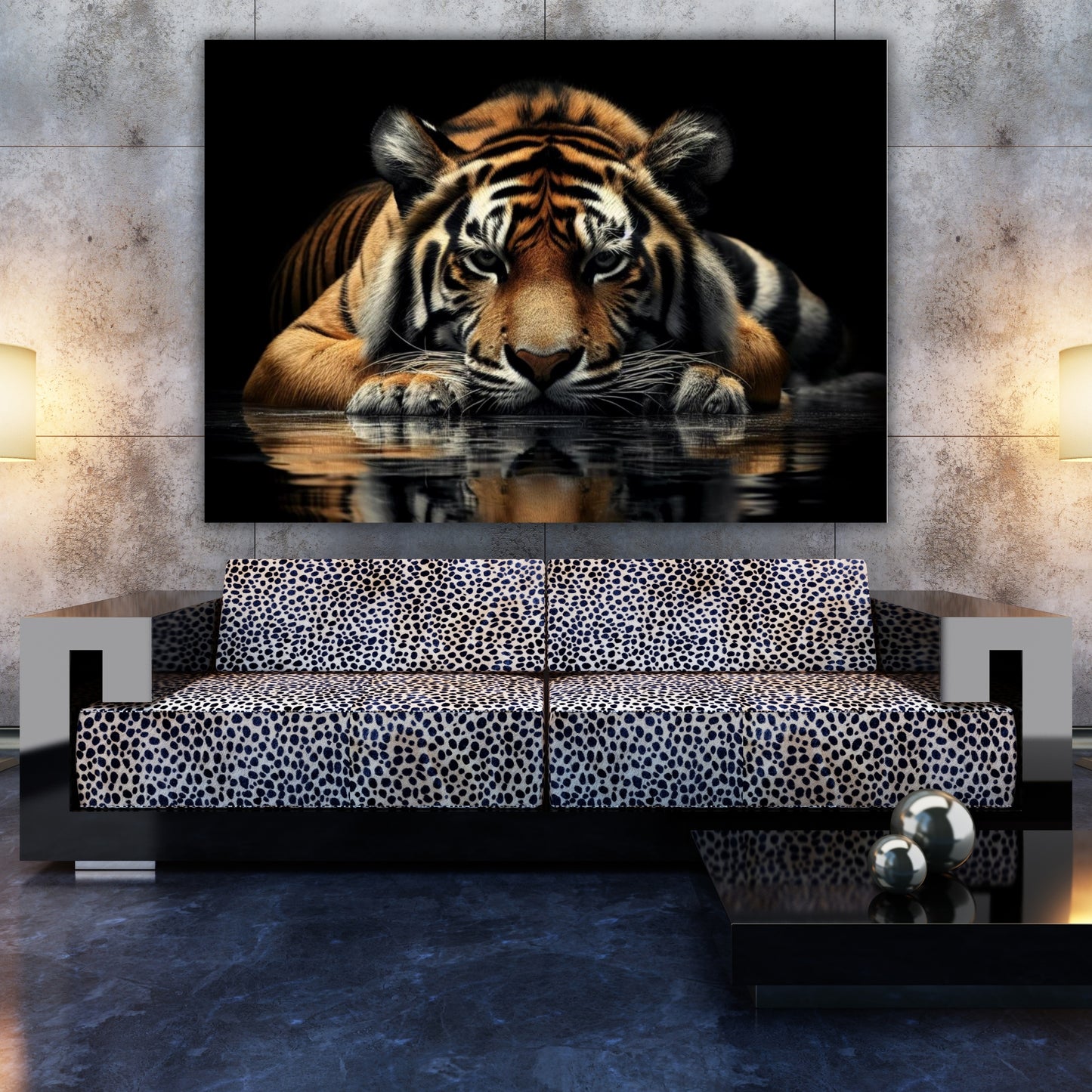 Tiger Zen Animal Kingdom Wall Art Canvas Print