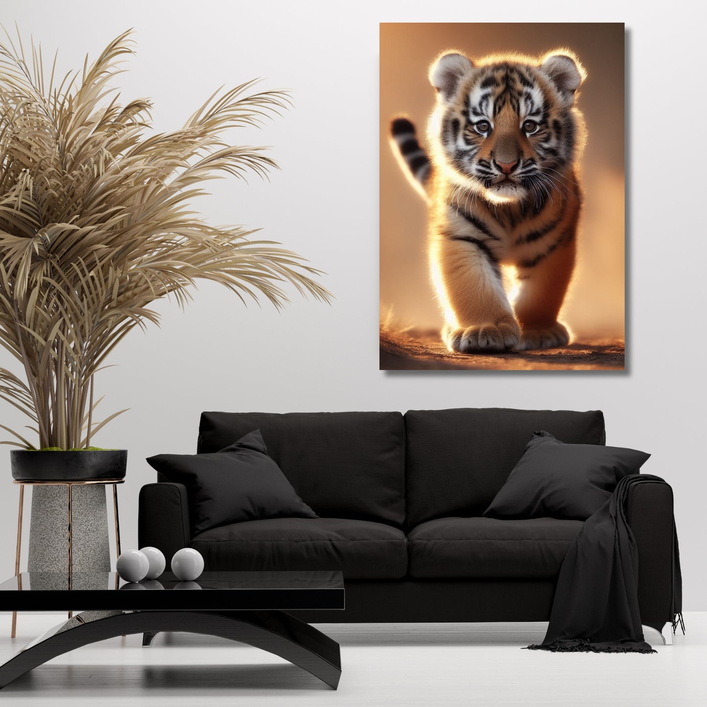 Tiger Cub Confidence Animal Kingdom Wall Art Canvas Print