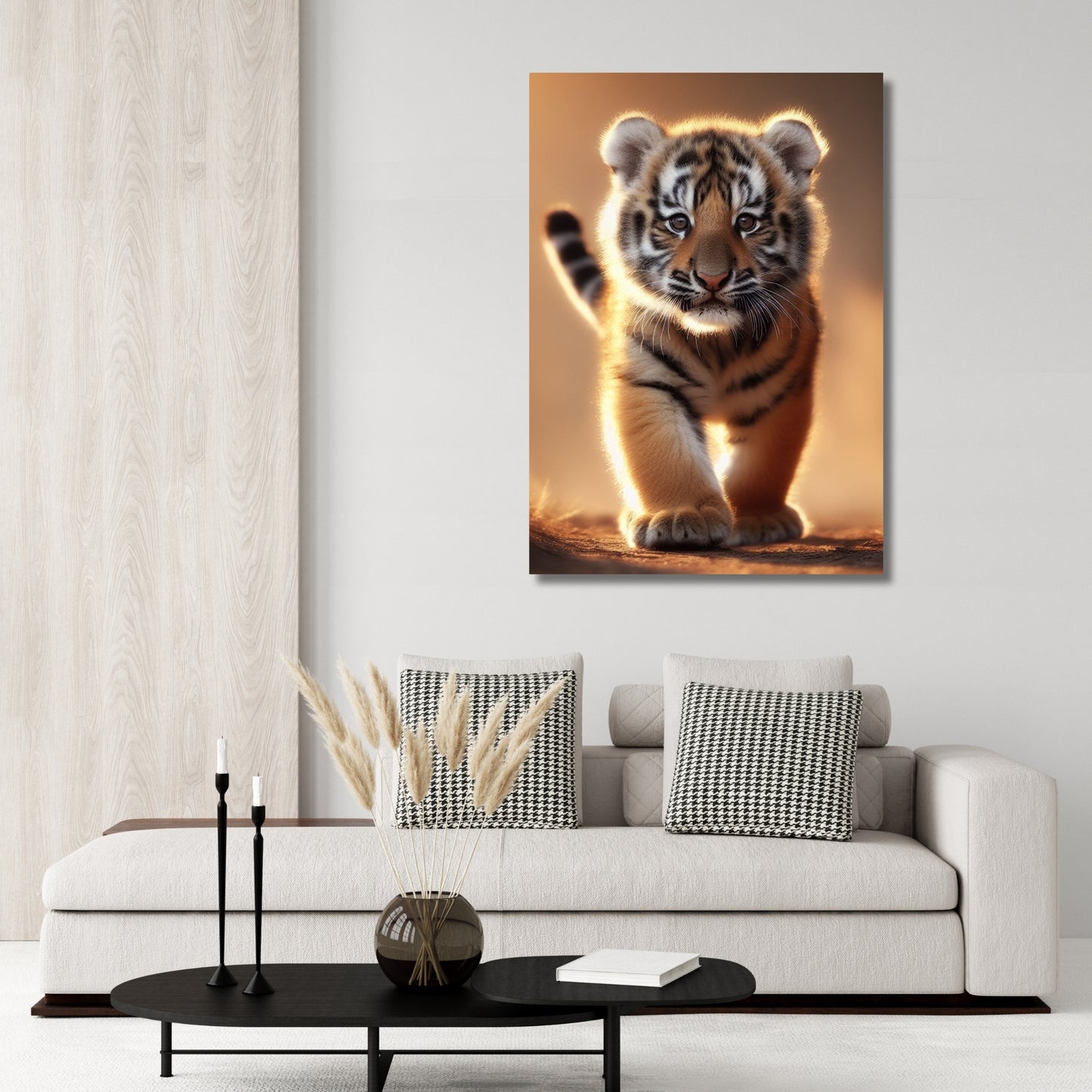 Tiger Cub Confidence Animal Kingdom Wall Art Canvas Print