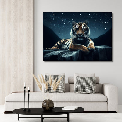 Tiger Rock Animal Kingdom Wall Art Canvas Print