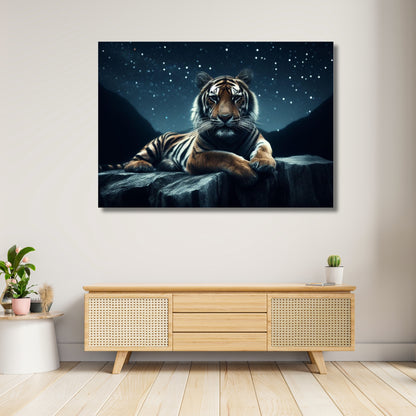 Tiger Rock Animal Kingdom Wall Art Canvas Print