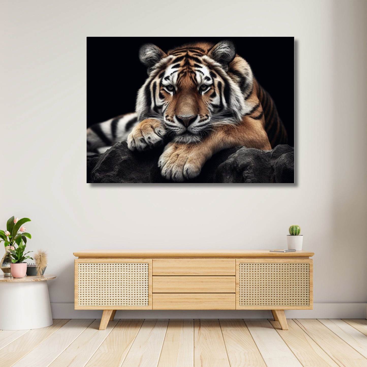 Tiger's Watch Animal Kingdom Wall Art Canvas Print