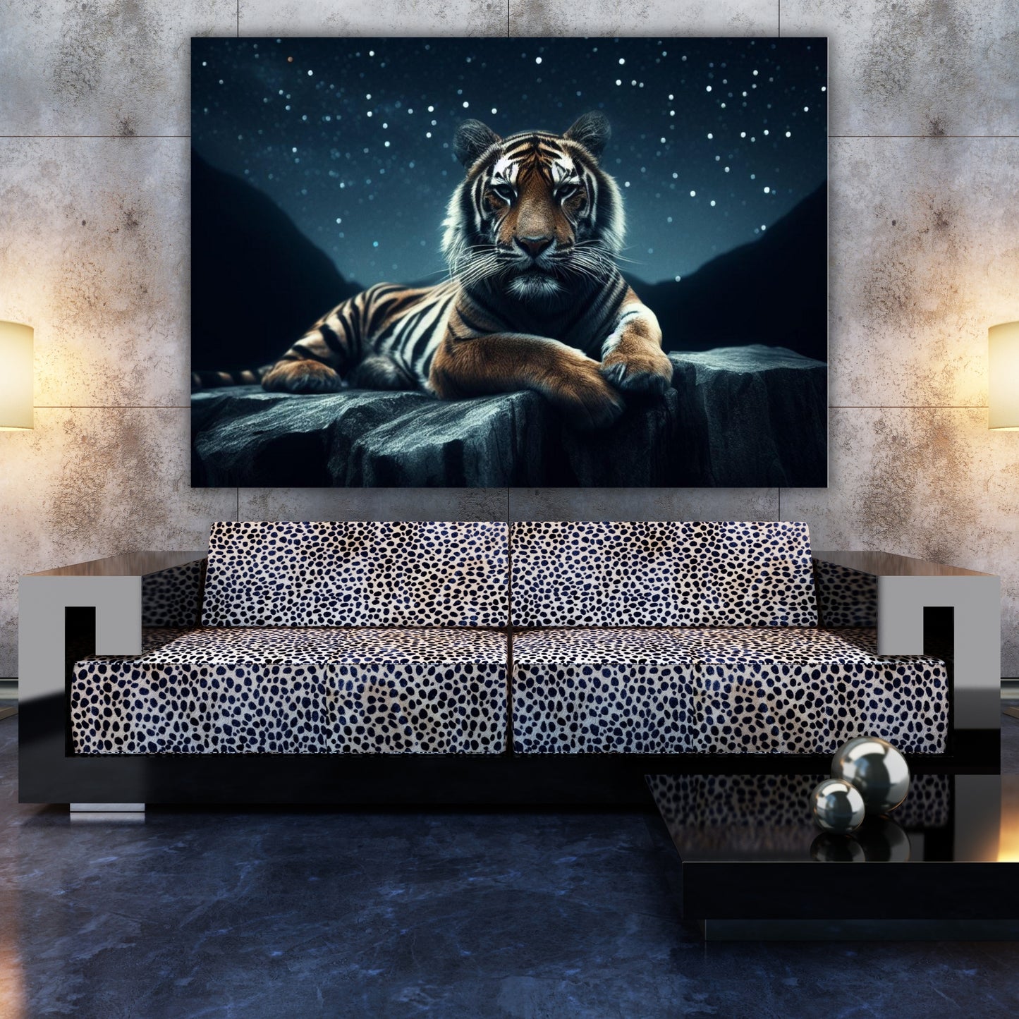 Tiger Rock Animal Kingdom Wall Art Canvas Print