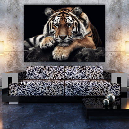 Tiger's Watch Animal Kingdom Wall Art Canvas Print