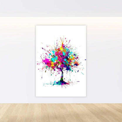 Tree of Colour Wall Art Canvas Print