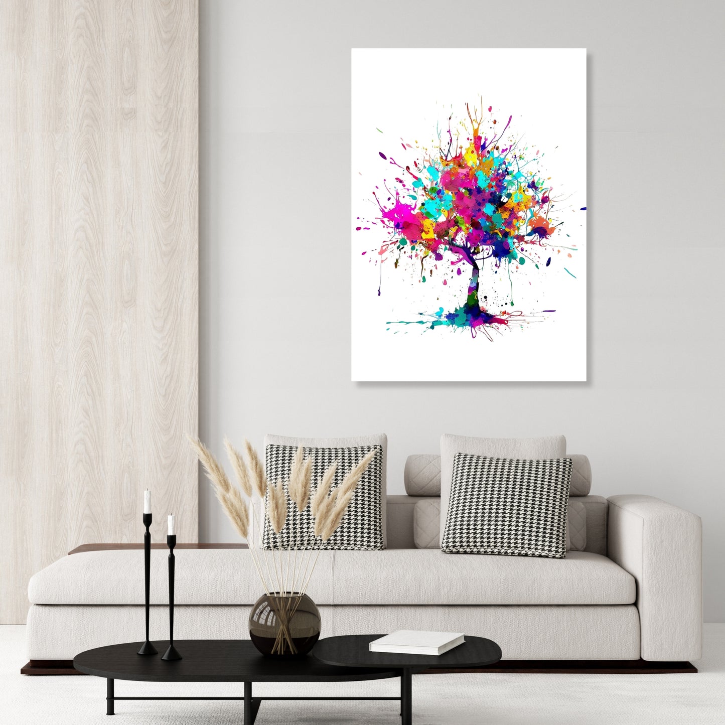 Tree of Colour Wall Art Canvas Print