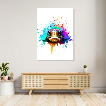 Turtle Love Wall Art Canvas Print