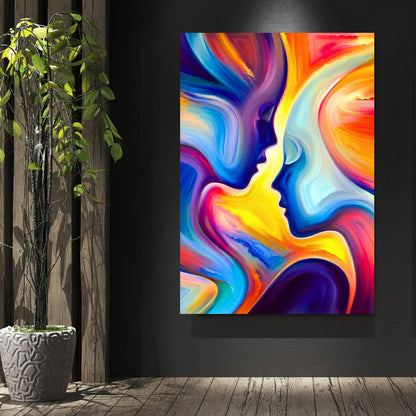 Twin Flame Wall Art Canvas Print