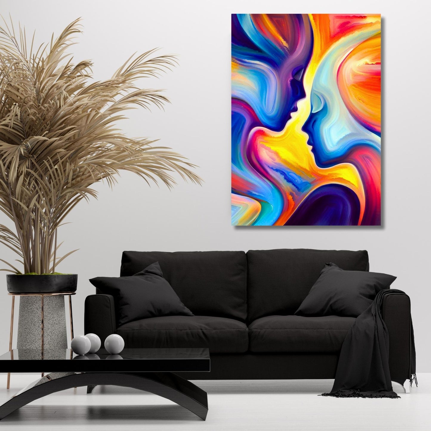 Twin Flame Wall Art Canvas Print