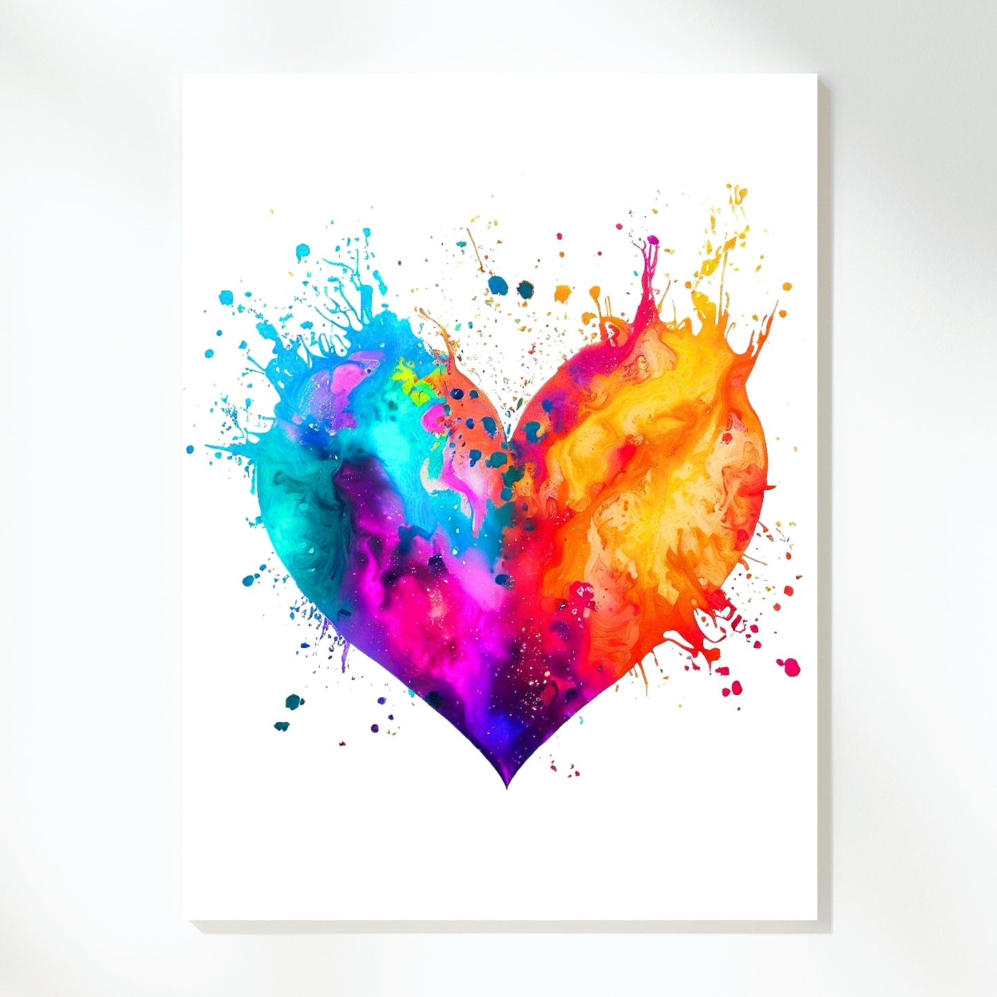 Two Hearts Wall Art Canvas Print