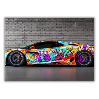 Chromatic Drift Wall Art Canvas Print