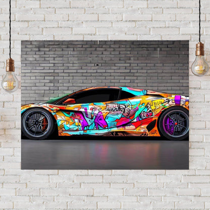 Chromatic Drift Wall Art Canvas Print