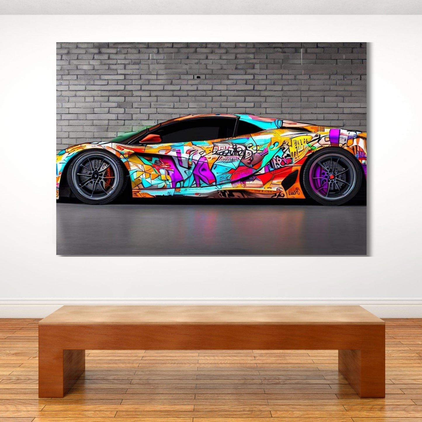 Chromatic Drift Wall Art Canvas Print