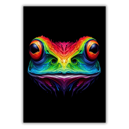 Luminous Frog Wall Art Canvas Print