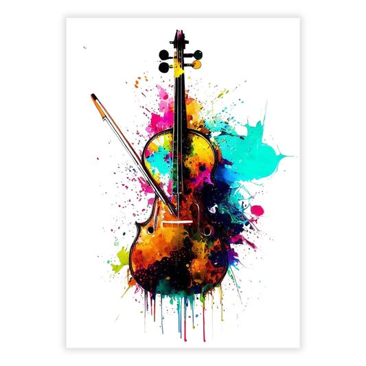 Violin Wall Art Canvas Print