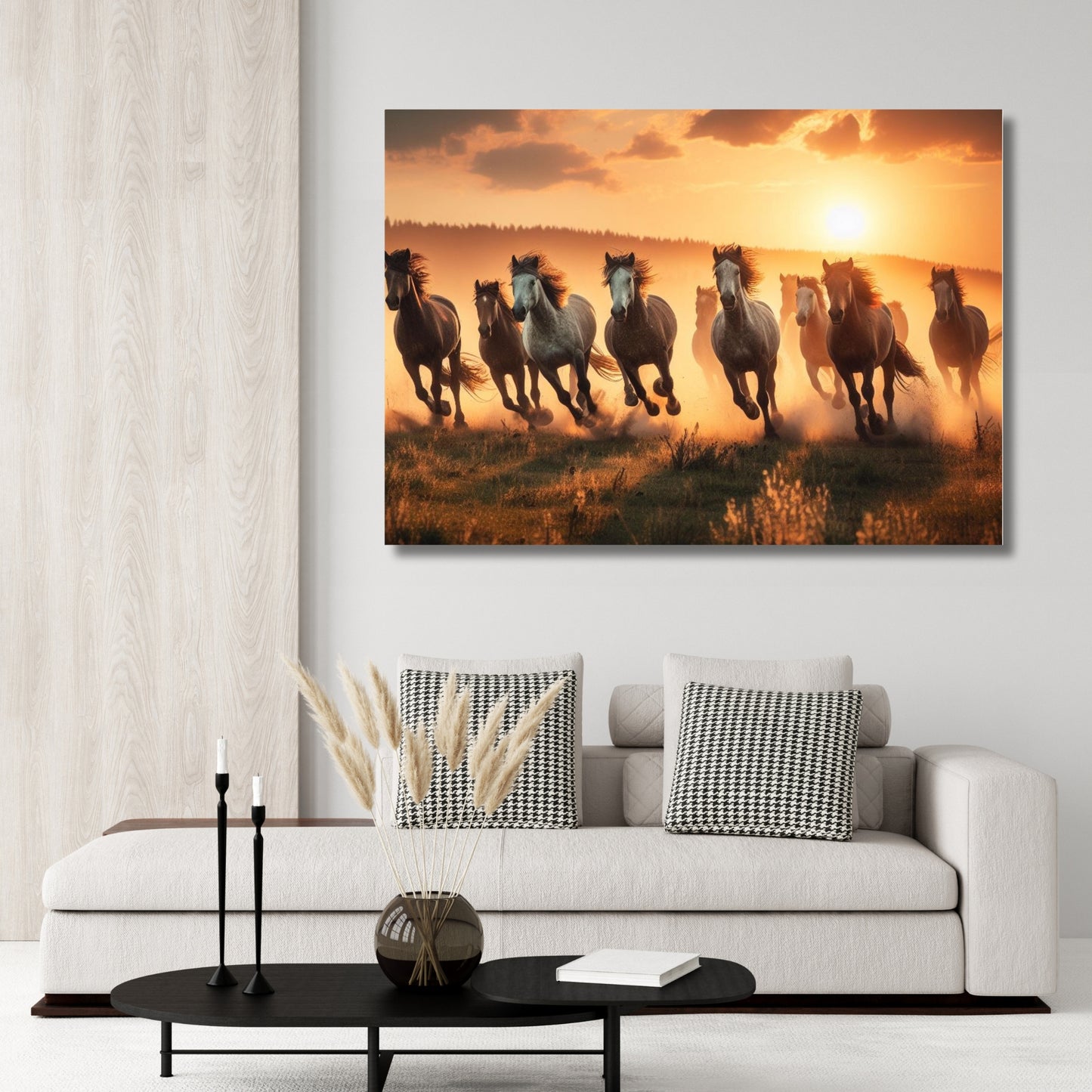 Horses Run Free Animal Kingdom Wall Art Canvas Print