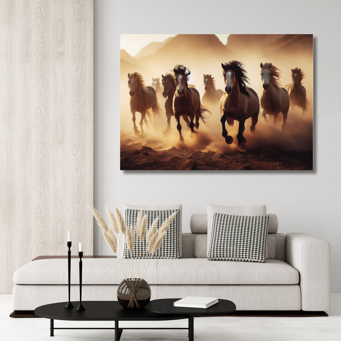 Stallions Run Free Animal Kingdom Wall Art Canvas Print