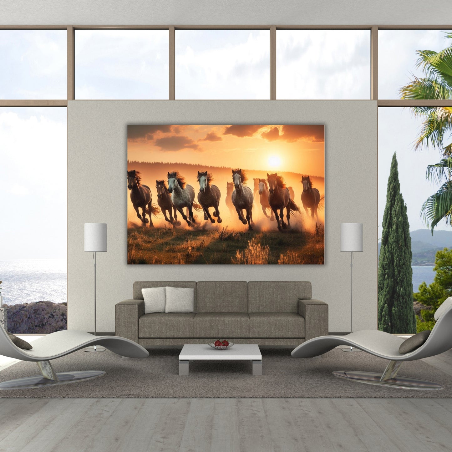 Horses Run Free Animal Kingdom Wall Art Canvas Print